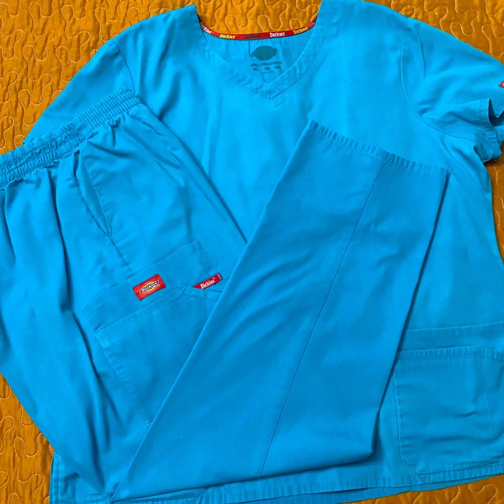 DICKIES WOMEN UNIFORM SET ( TEAL )